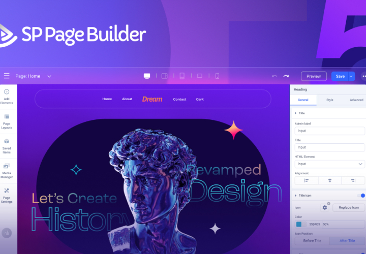 SP Page Builder 5.0